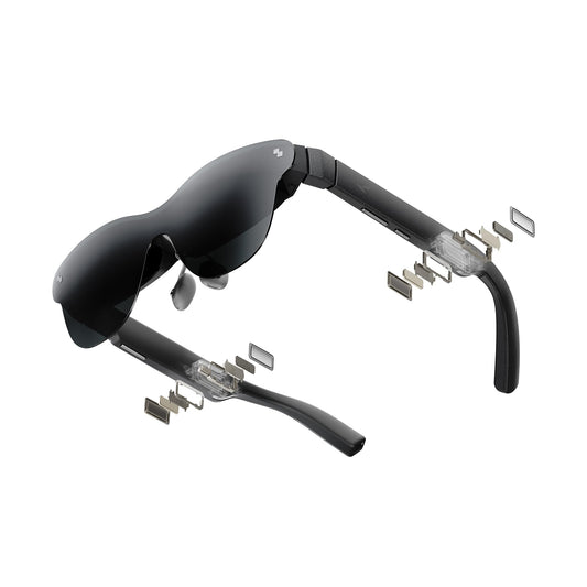 RayNeo Air 4 Pro AR glasses, 201" HDR display, B&O audio, 3D movies & gaming for iPhone, Android, consoles.