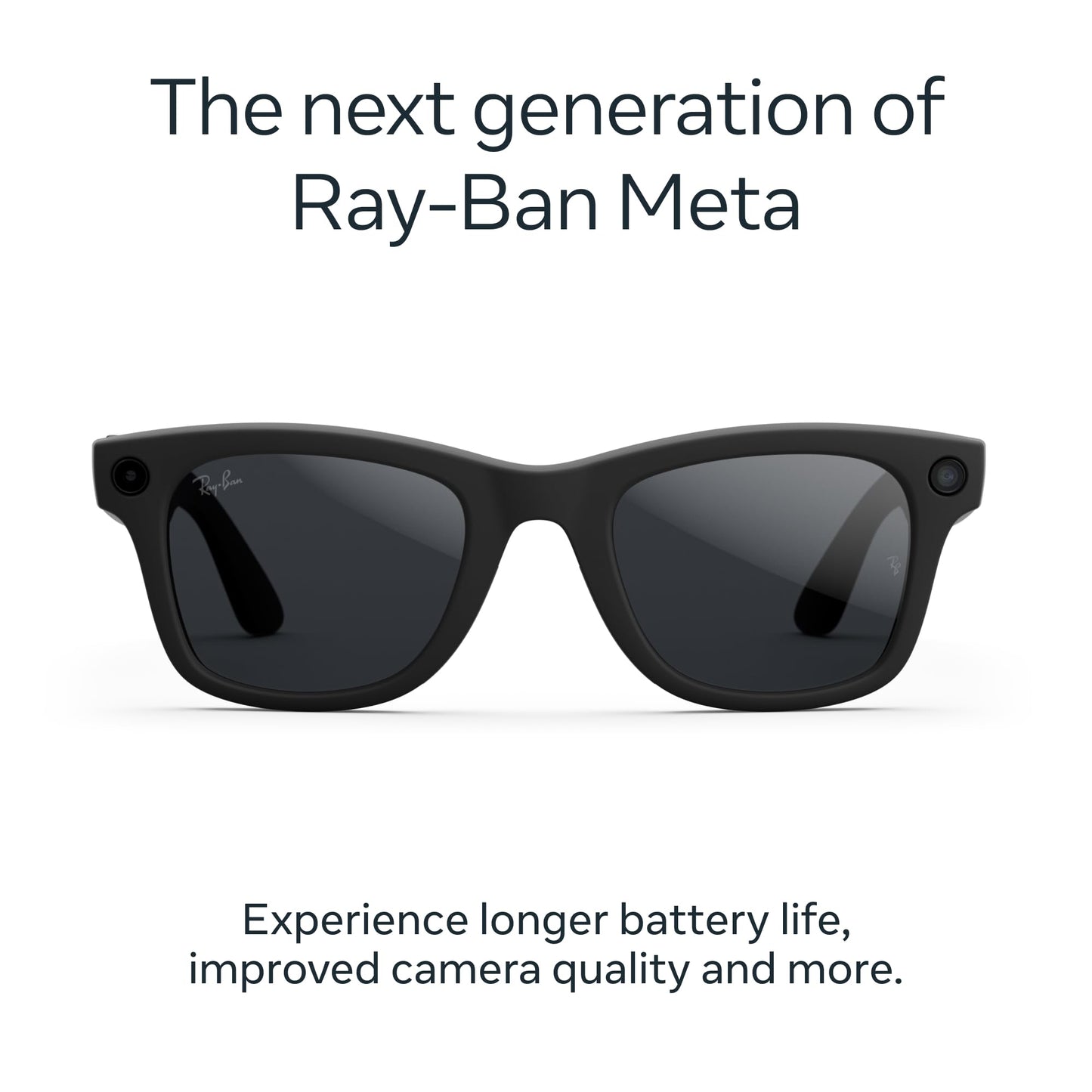 Ray-Ban Meta Gen 2 Wayfarer Smart Glasses – 3K Camera, Meta AI, 8h Battery, Transitions Grey