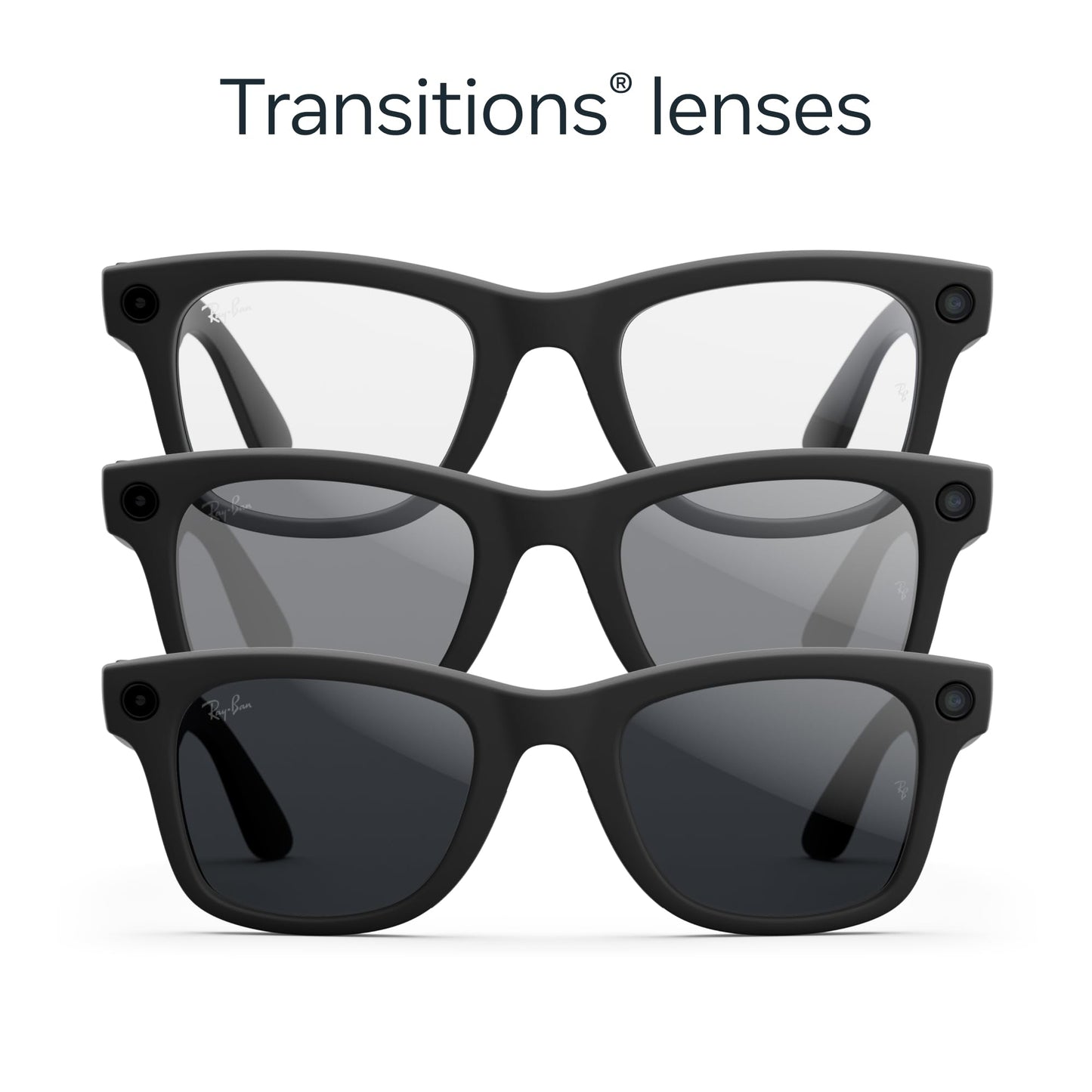 Ray-Ban Meta Gen 2 Wayfarer Smart Glasses – 3K Camera, Meta AI, 8h Battery, Transitions Grey