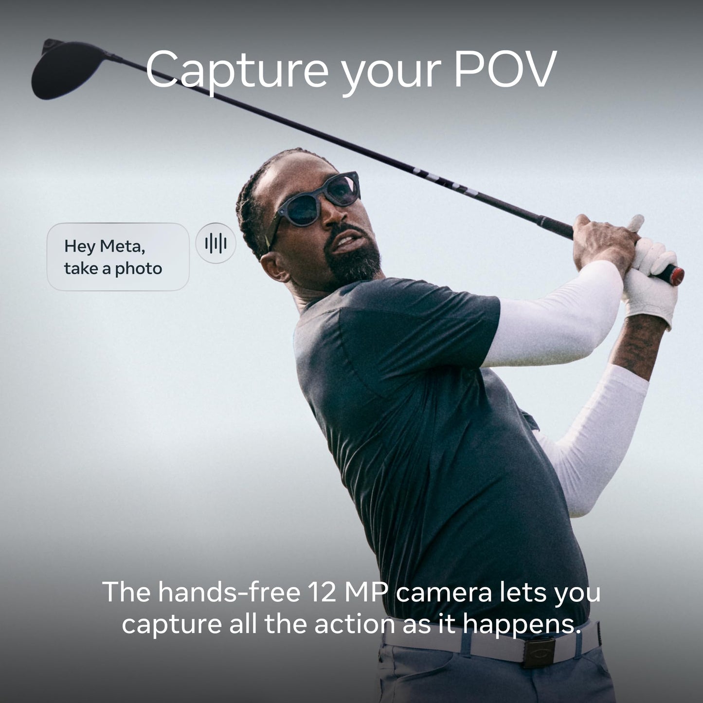 Oakley Meta HSTN Smart Glasses – 12MP Camera, 3K Video, Meta AI, 8h Battery, Prizm Lenses