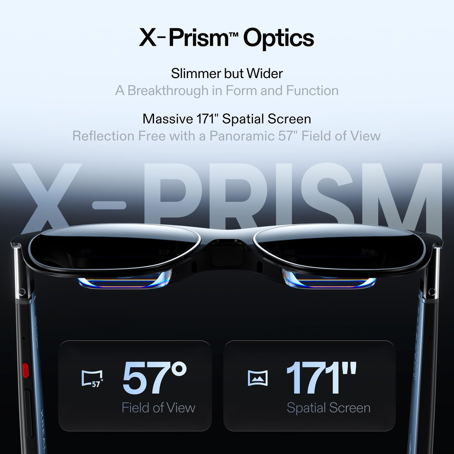 XREAL One Pro AR Glasses (M) – 171" Display, 120Hz, 57° FOV, 3DoF/6DoF Spatial Tracking, USB-C