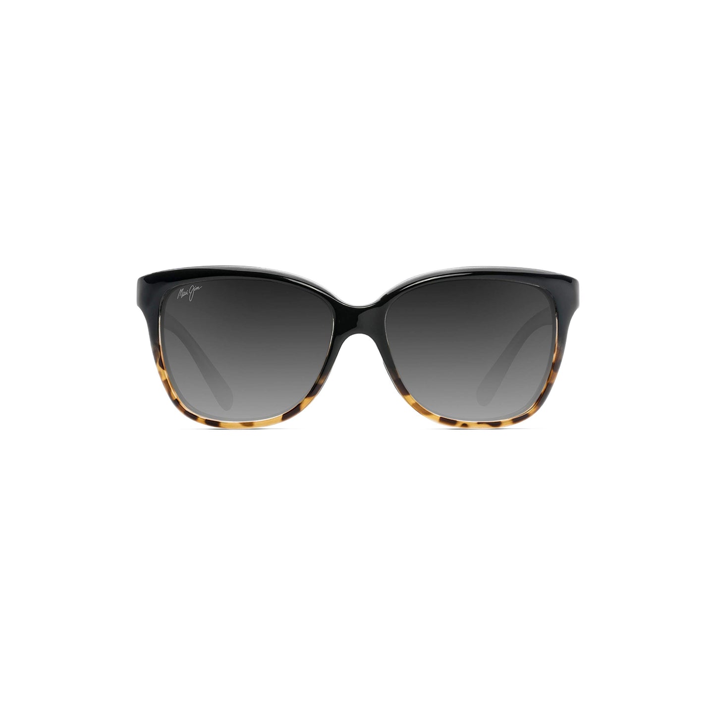 Maui Jim Starfish Polarized Cat Eye Sunglasses - Black/Tortoise Frame, Neutral Grey Lenses, Medium Fit