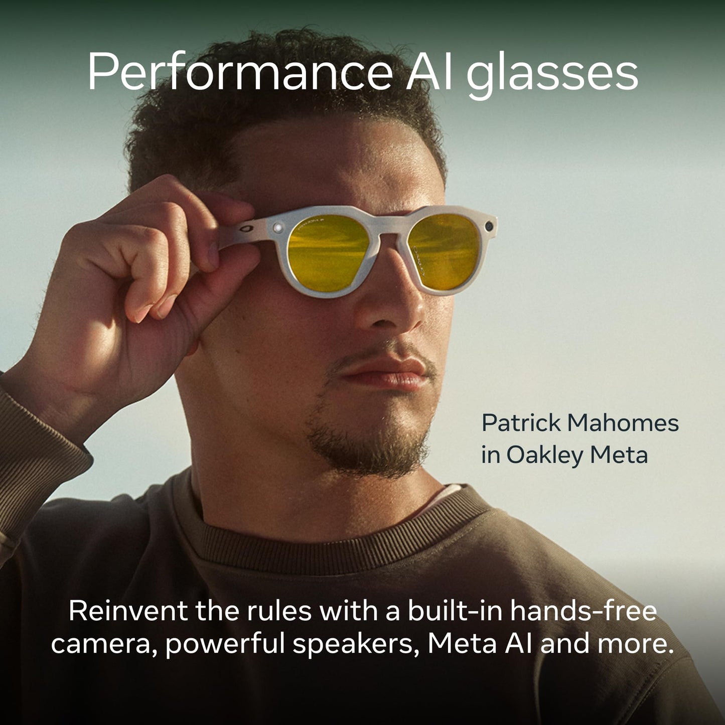 Oakley Meta HSTN Smart Glasses – 12MP Camera, 3K Video, Meta AI, 8h Battery, Prizm Lenses