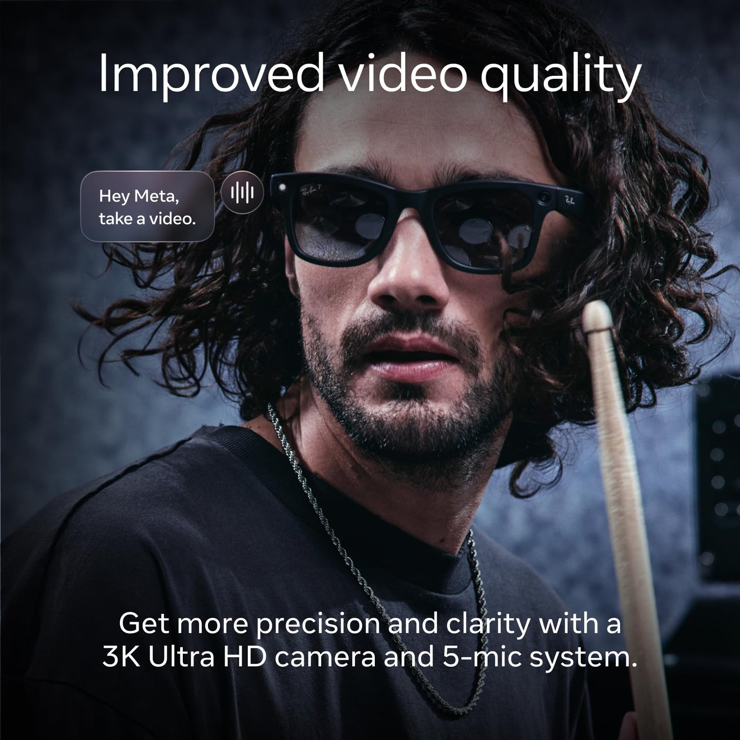 Ray-Ban Meta Gen 2 Wayfarer Smart Glasses – 3K Camera, Meta AI, 8h Battery, Transitions Grey