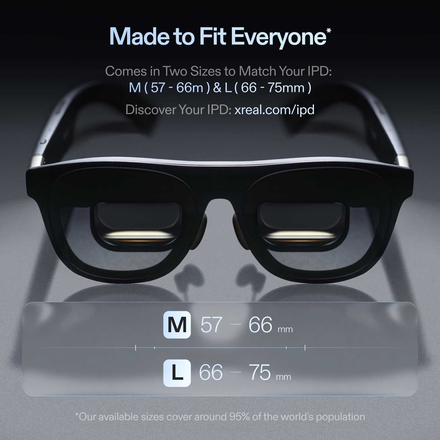 XREAL One Pro AR Smart Glasses, 171" Display, 120Hz, 3DoF Tracking, Wide 57° FOV, Multi-Device Compatible