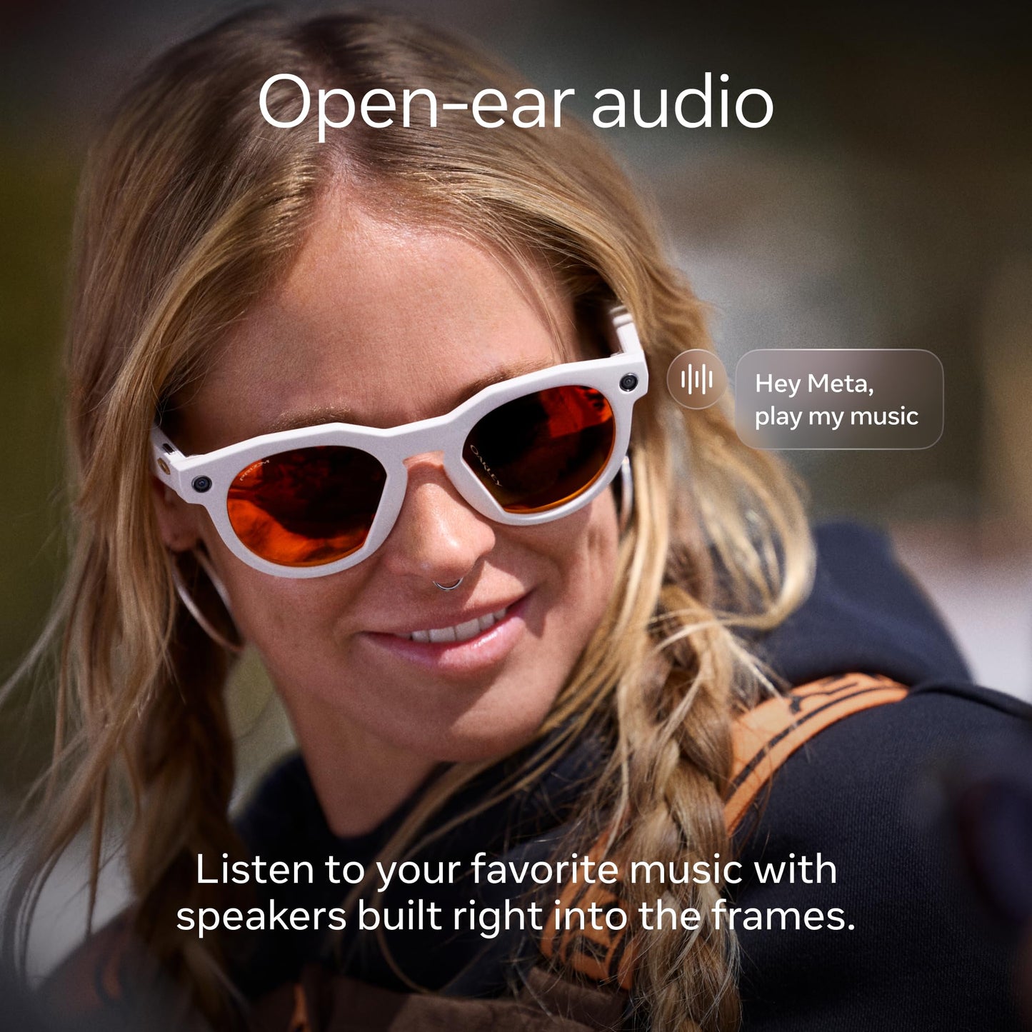 Oakley Meta HSTN Smart Glasses – 12MP Camera, 3K Video, Meta AI, 8h Battery, Prizm Lenses